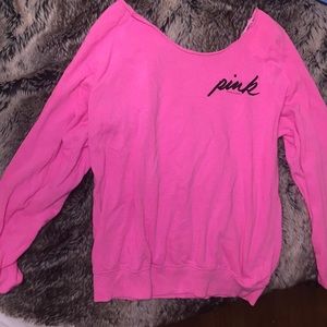 PINK off the shoulder sweater